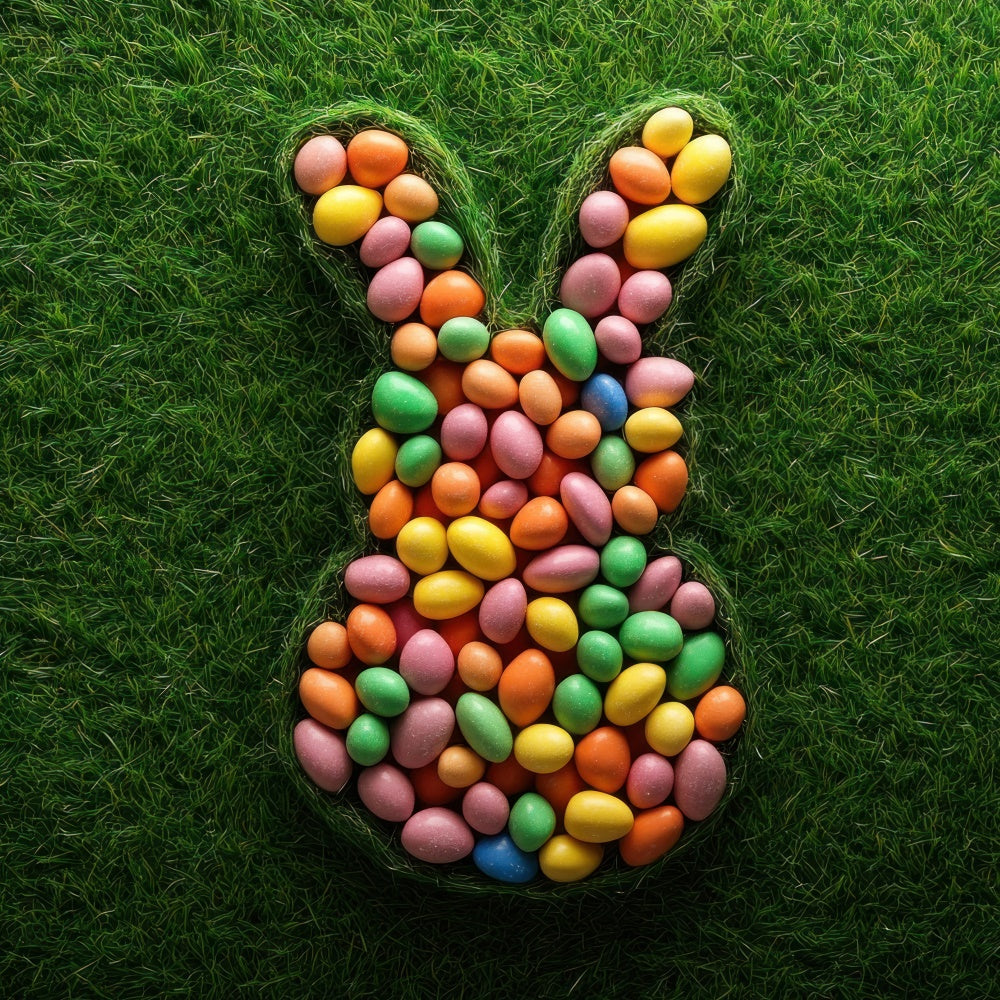 Easter Photo Backdrop Ideas Fun Bunny Egg Pattern Backdrop UK TWW3-46