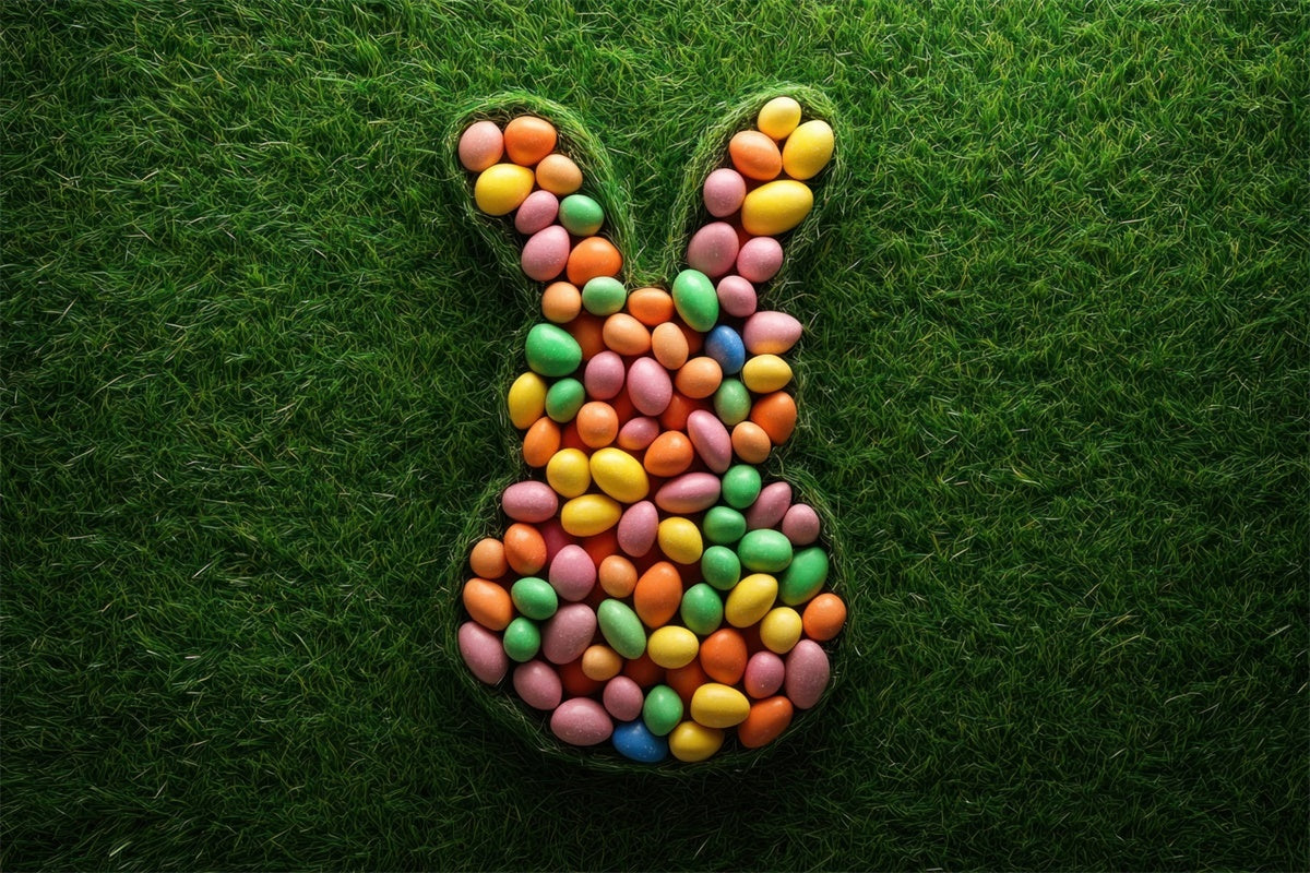 Easter Photo Backdrop Ideas Fun Bunny Egg Pattern Backdrop UK TWW3-46