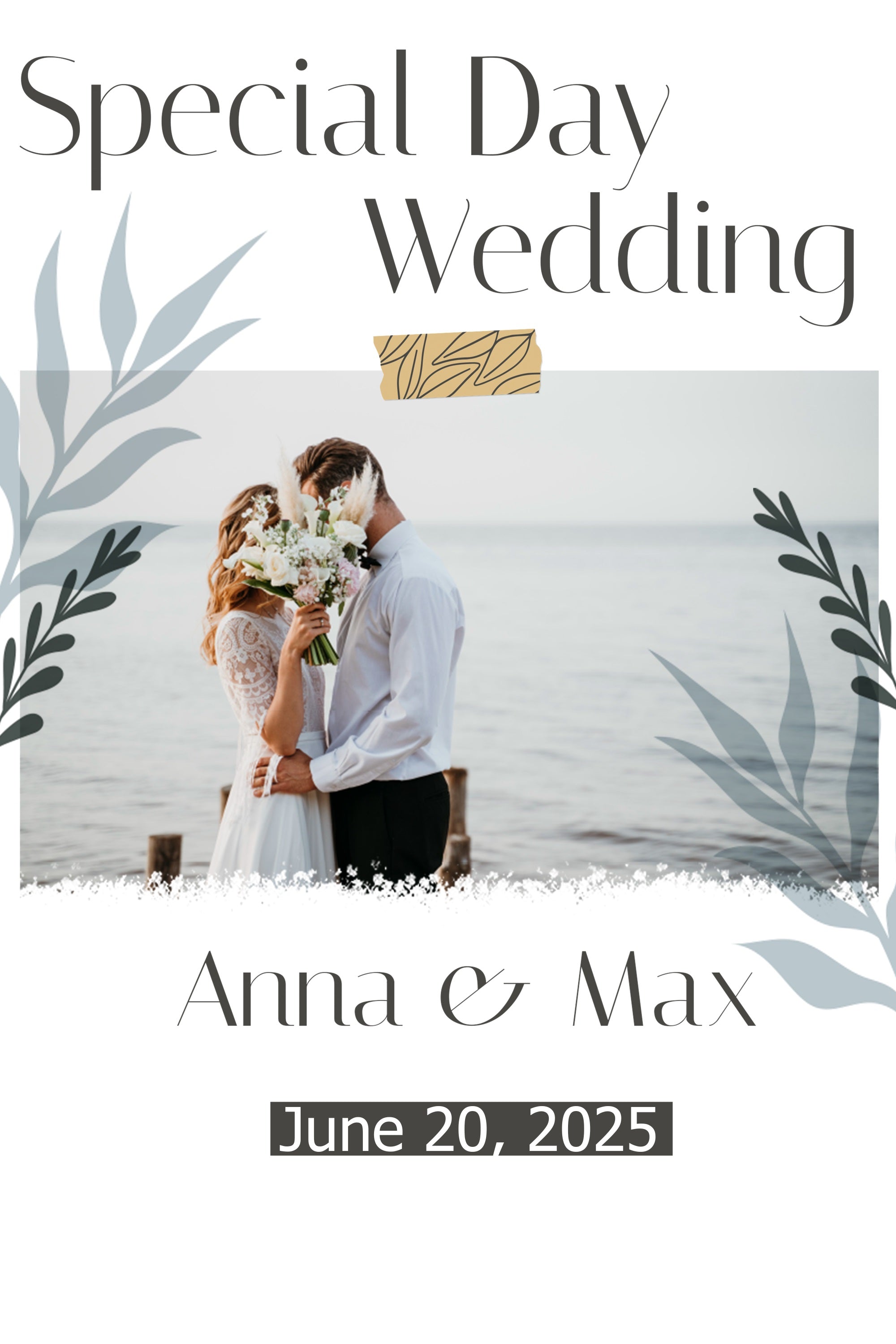 Backdrop Wedding Special Day Customized Backdrop UK TWW3-94