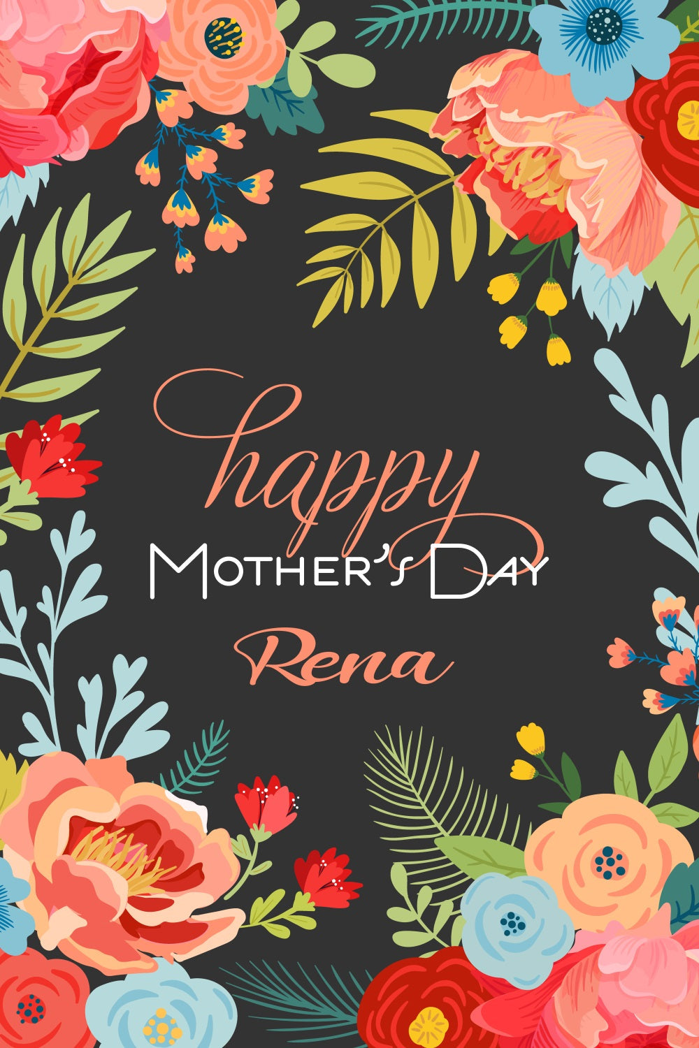 Mothers Day Backdrop Floral Art Customized Backdrop UK TWW4-12