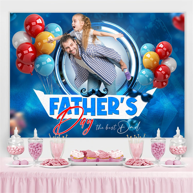 Backdrop Fathers Day Floating Balloons Personalized Backdrop UK TWW4-77