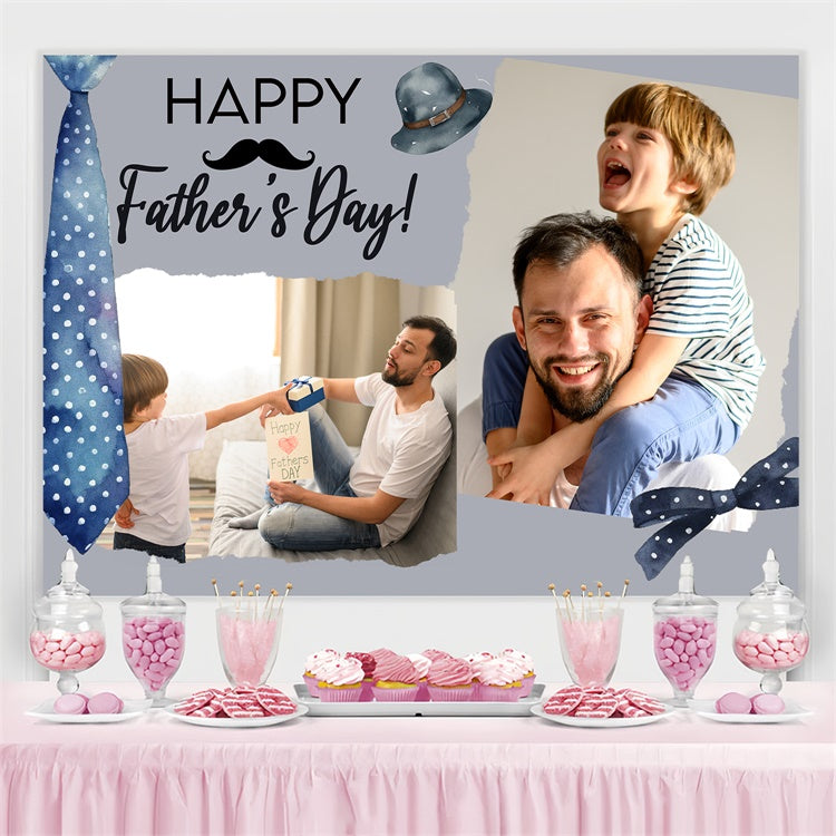 Fathers Day Photo Backdrop Watercolor Tie Gift Customized Backdrop UK TWW4-80
