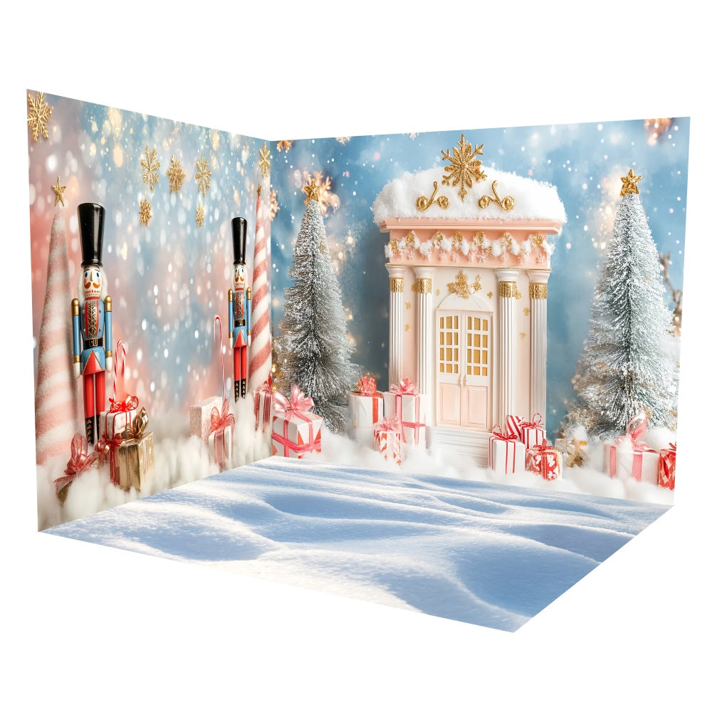 Newborn Backdrop Nutcracker Winter Wonderland Backdrop Room Set UK TWW5-22