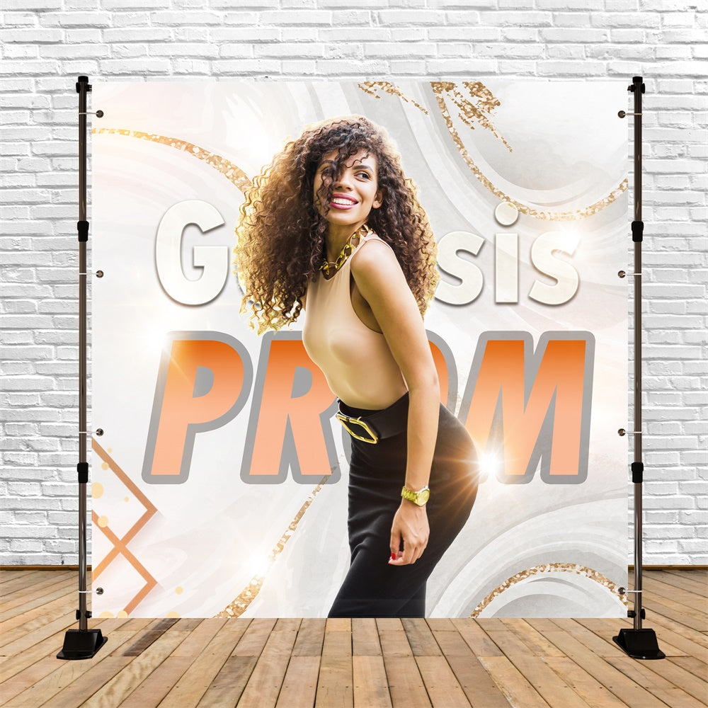 Prom Photo Backdrop Chic Glow Modern Custom Party Graduation Backdrop UK TWW5-45