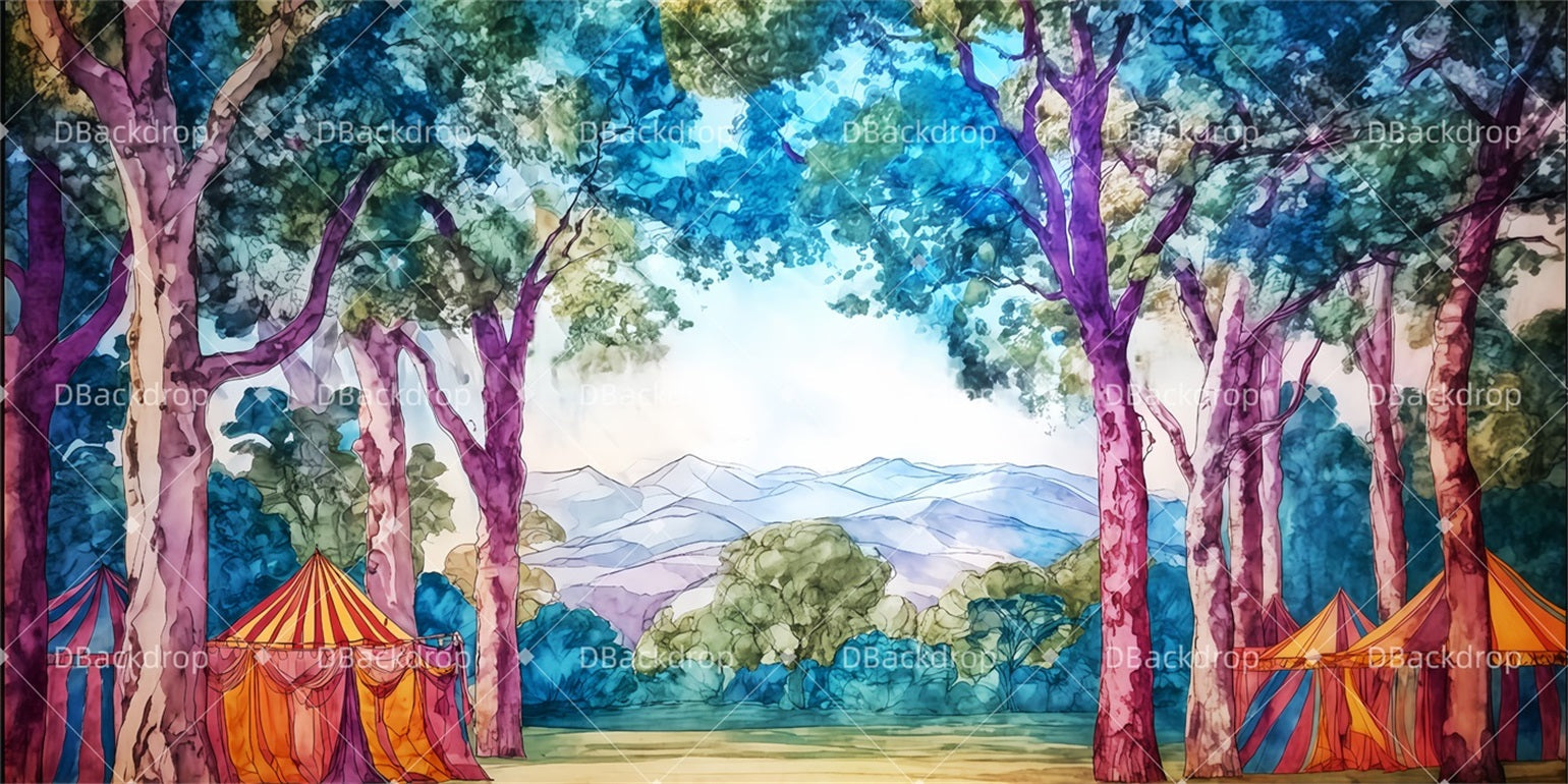 Forest Stage Backdrop The Forest Theater Backdrop UK TWW510-T47