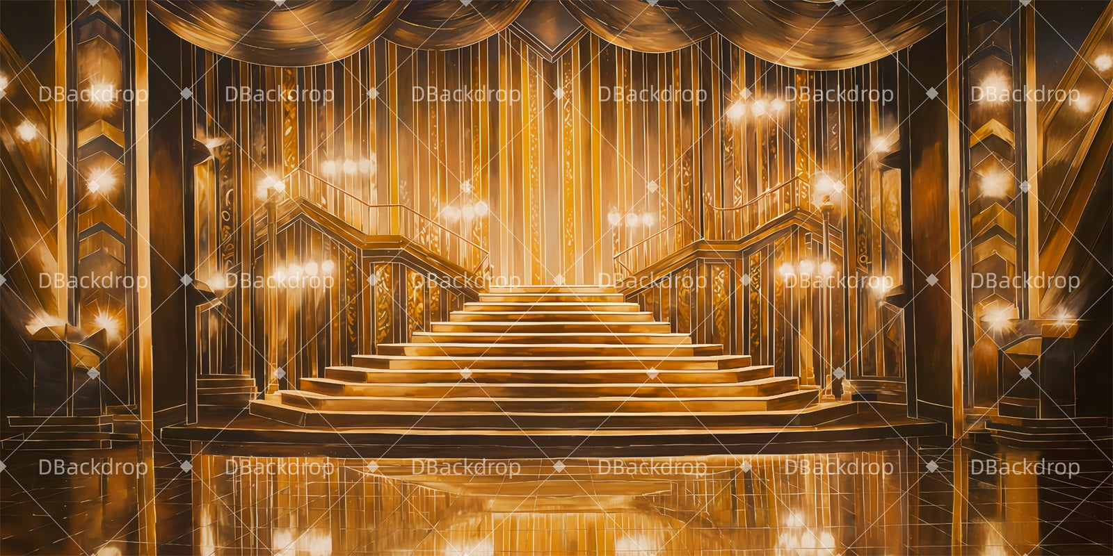 Dance Recital Backdrop Dames Number Professional Stage Backdrops UK TWW511-T4