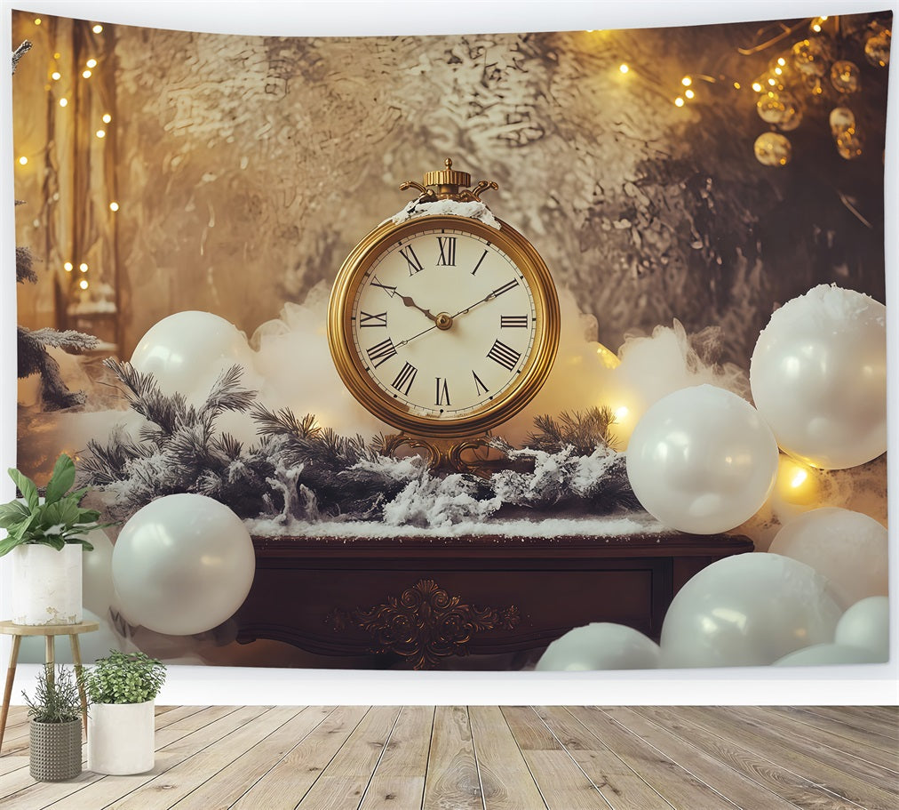 New Year Backdrop Frosted Countdown Clock Lights New Years Eve Backdrop UK TWW512-22