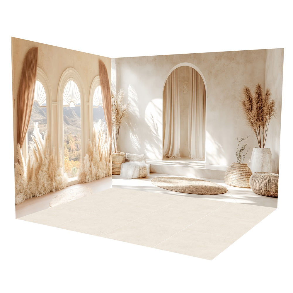 Bohemian Backdrops Serene Arch Light View Backdrop Room Set UK TWW57-102
