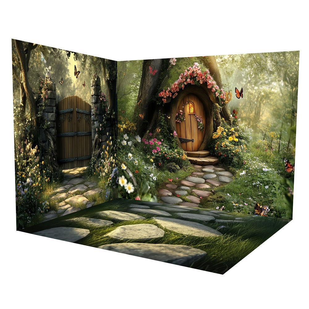 Forest Backdrop Magical Tree House Entry Backdrop Room Set UK TWW57-84