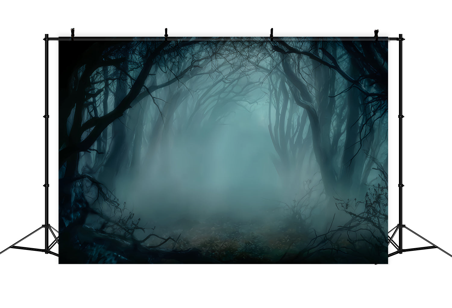Spooky Forest Backdrop Misty Dark Enchanted Woods Forest Backdrop UK TWW59-128
