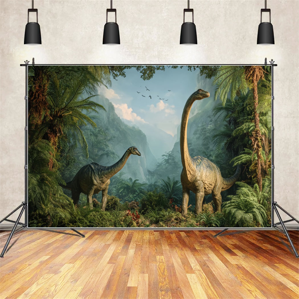 Rainforest Backdrop Jurassic Era Dinosaur Valley Forest Photo Backdrop UK TWW59-130