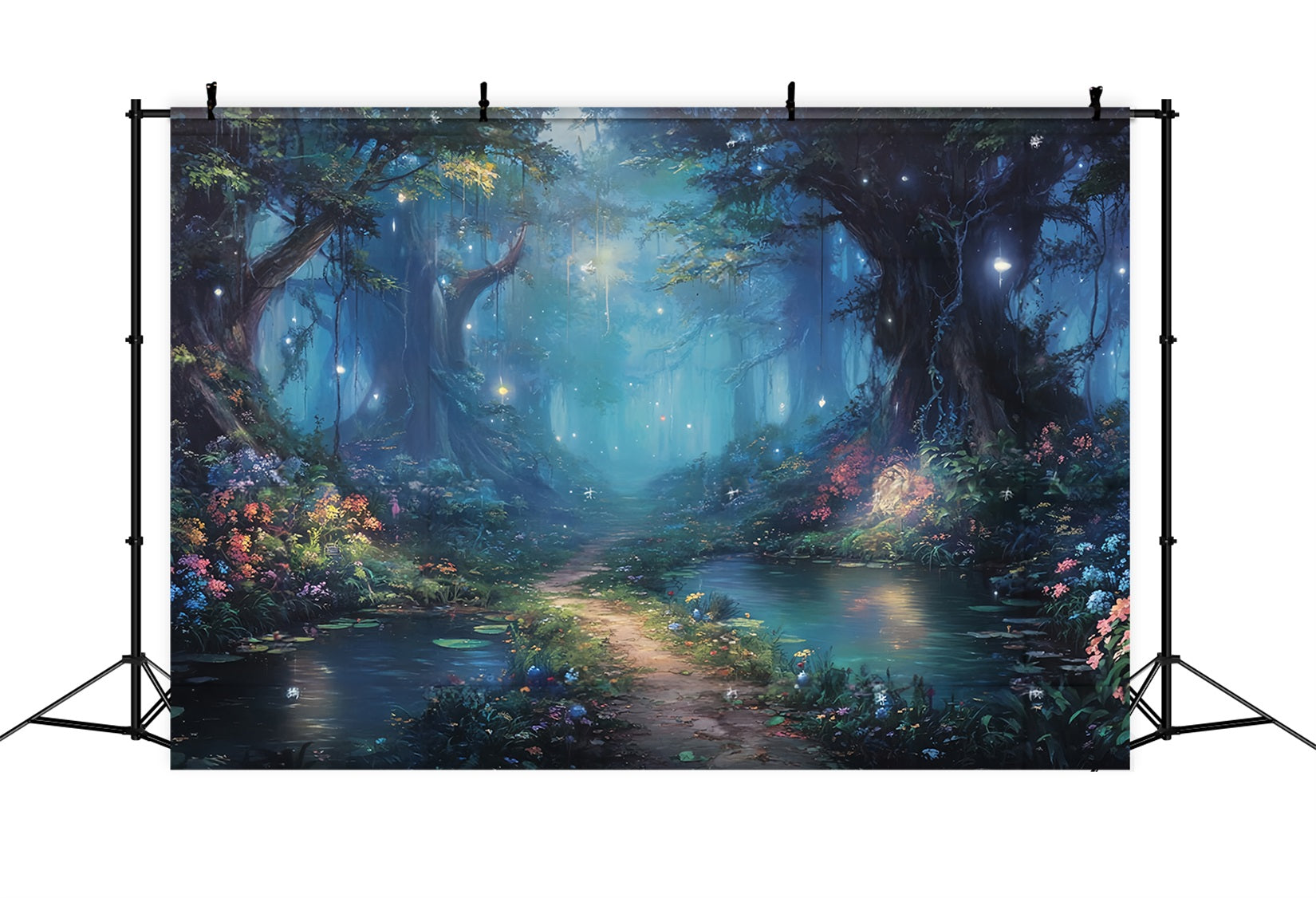 Enchanted Forest Backdrop Magical Pond Fairy Path Magical Forest Backdrop UK TWW59-148