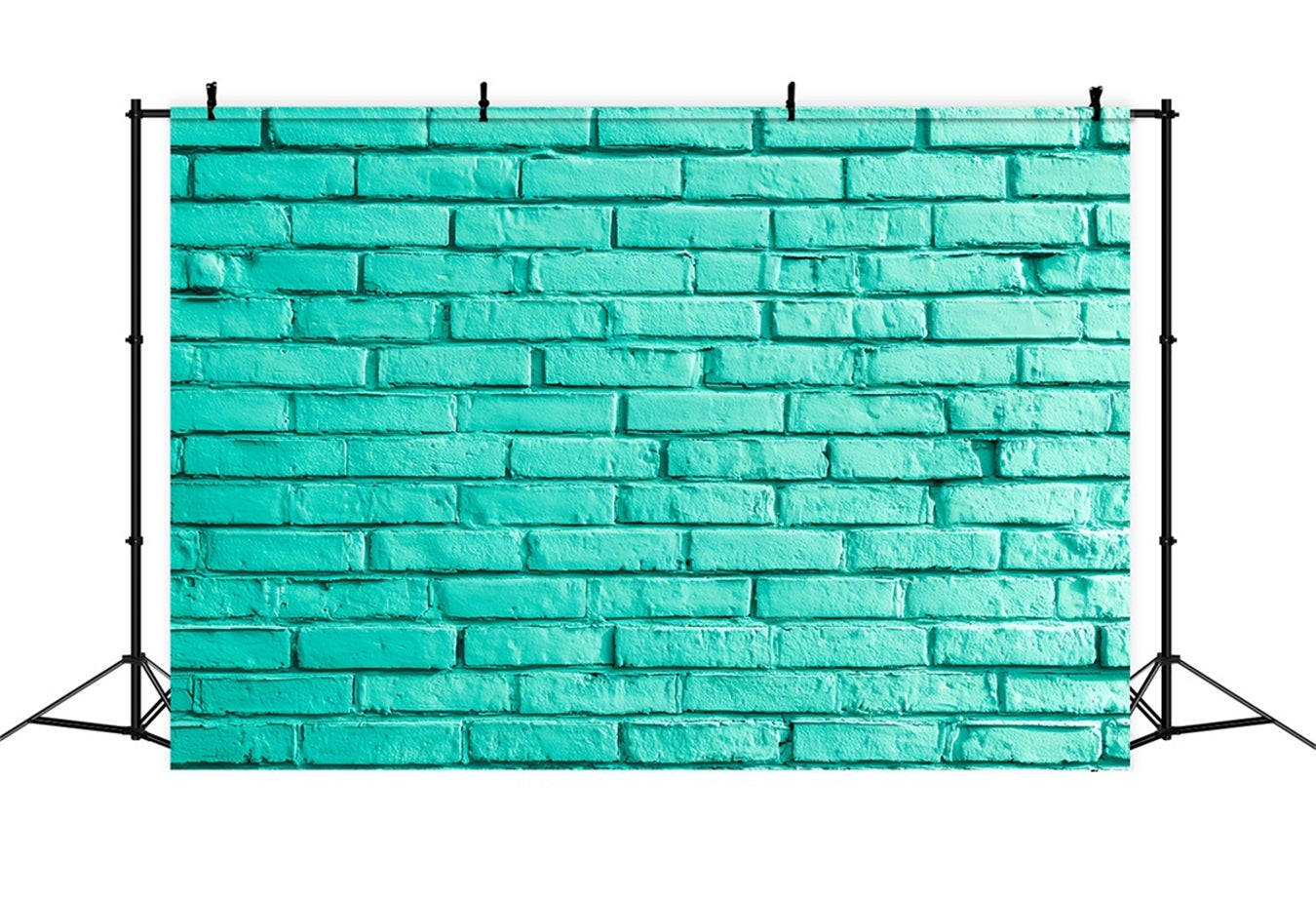 Brick Wall Backdrop Bright Aqua Painted Wall Brick Backdrop UK TWW59-166