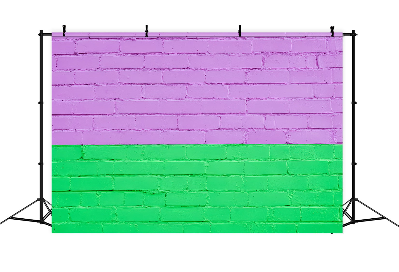Brick Wall Backdrops Split Tone Purple Green Wall Brick Backdrop UK TWW59-174