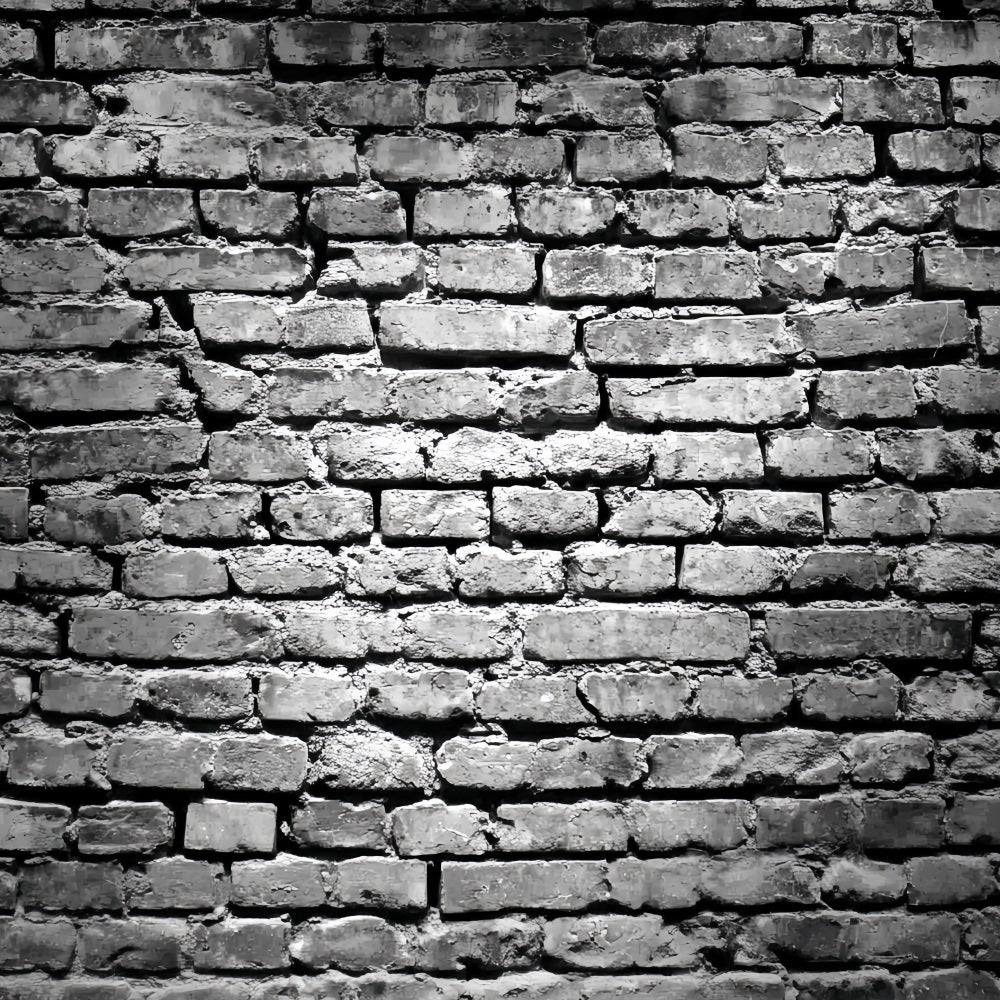 Black Brick Backdrop Grunge Black White Brick Pattern Brick Backdrop UK TWW59-178