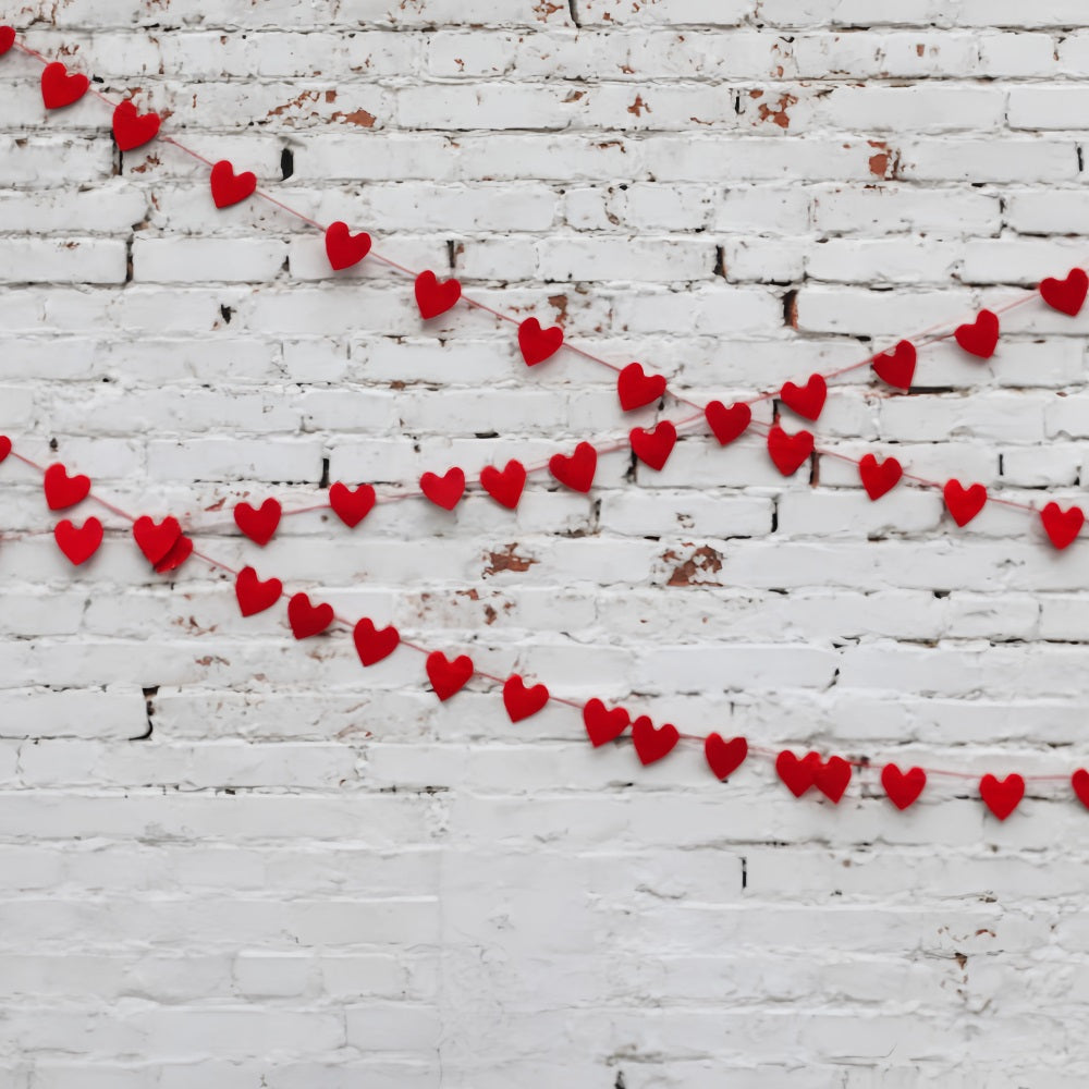 White Brick Photo Backdrop Pink Painted Brick Texture Brick Backdrop UK TWW59-184
