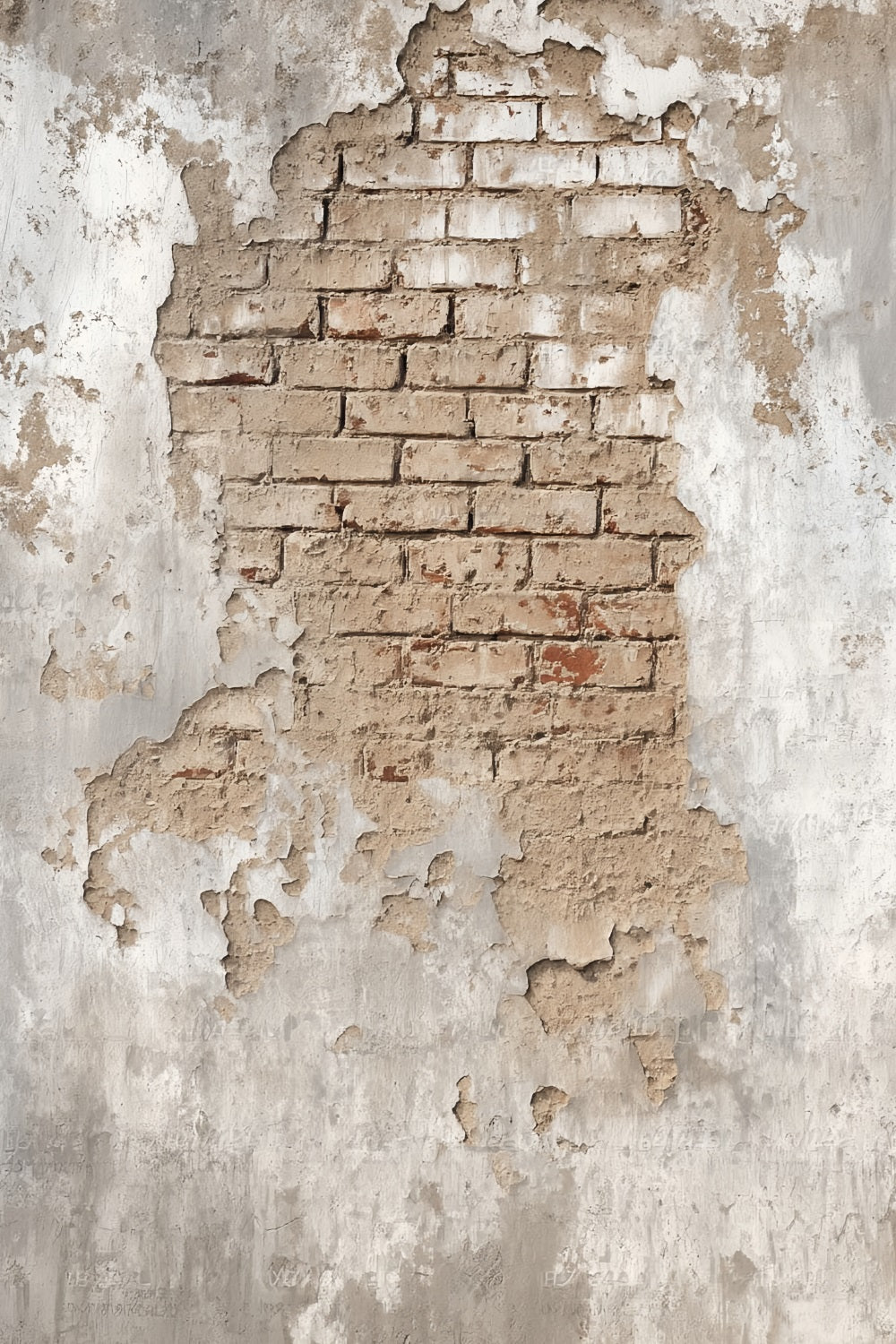 Brick Photo Backdrop Aged Plaster Exposed Brickwork Brick Backdrop UK TWW59-191