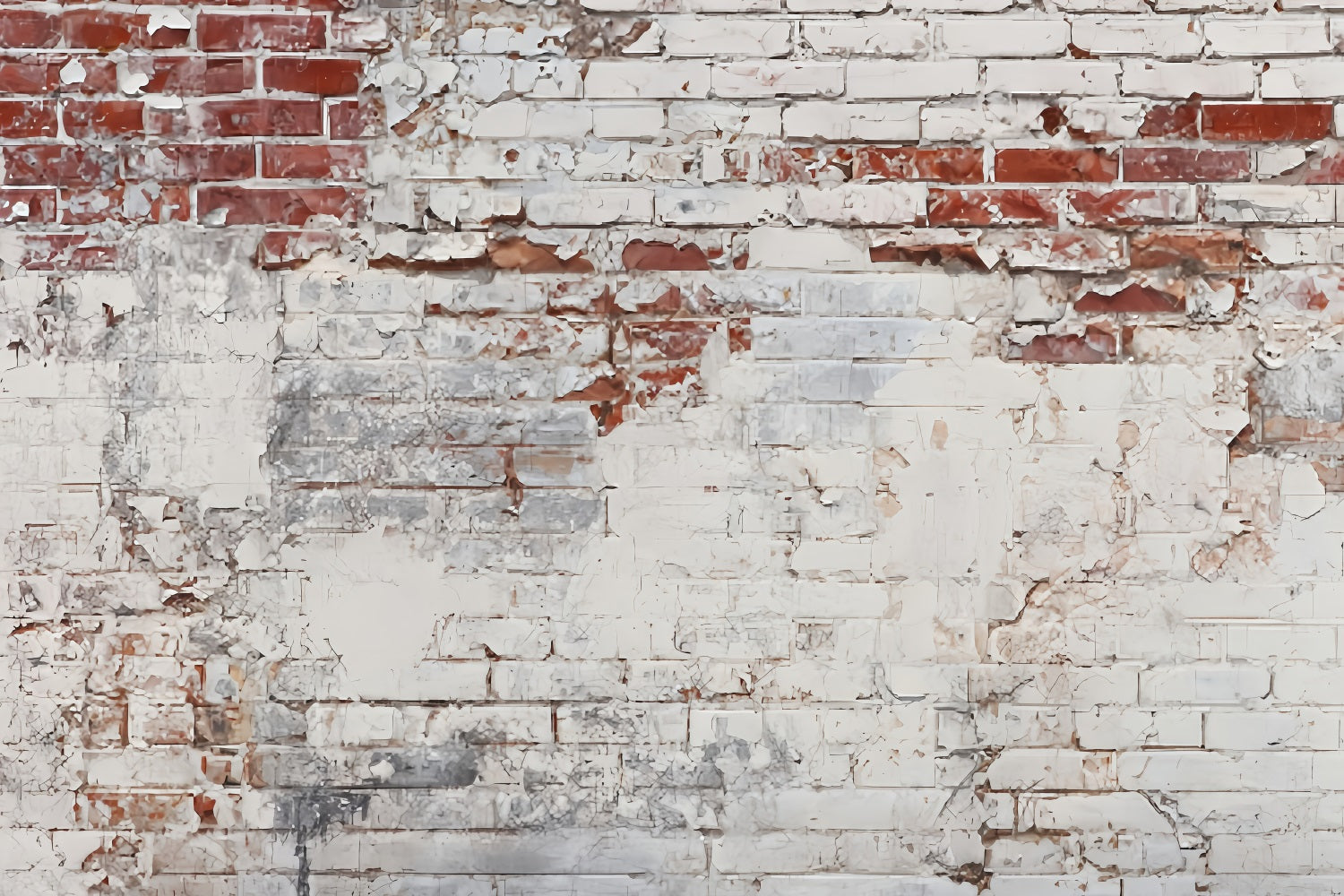 Brick Wall Photo Backdrop Peeling White Faded Brick Wall Brick Backdrop UK TWW59-192