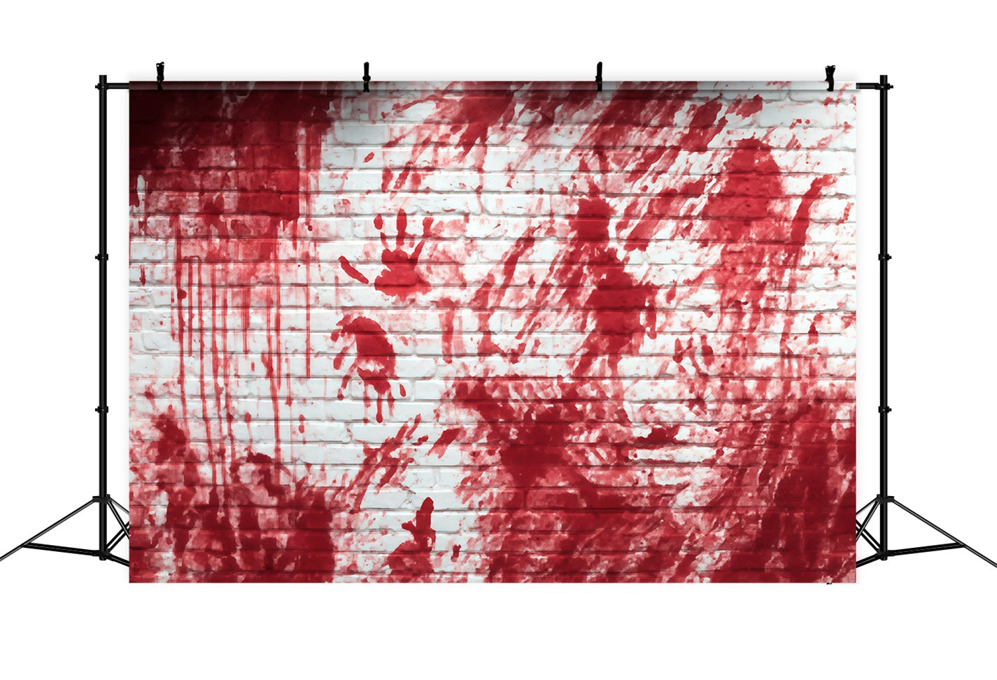 Brick Backdrop Photography Bloody Handprint Horror Wall Brick Backdrops UK TWW59-204