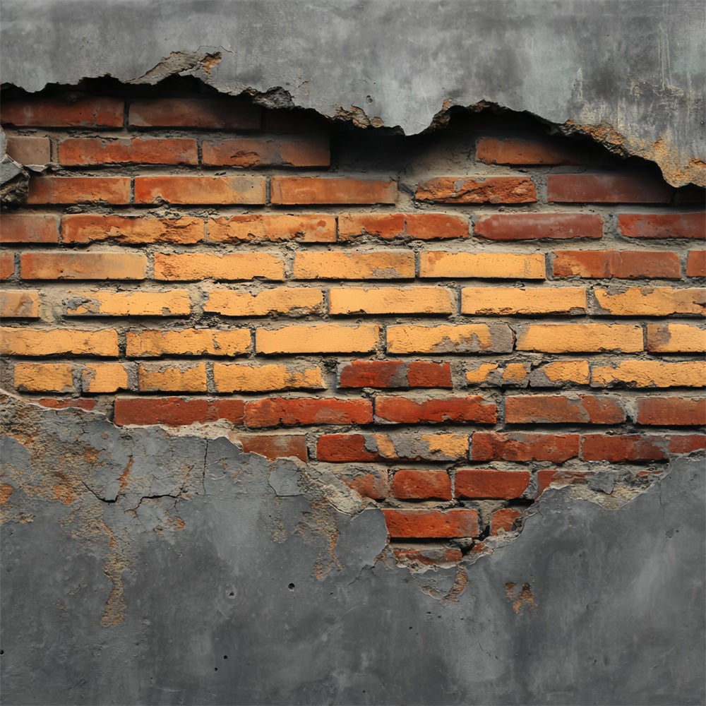 Brick Backdrop Exposed Brick Concrete Frame Brick Wall Backdrop UK TWW59-209