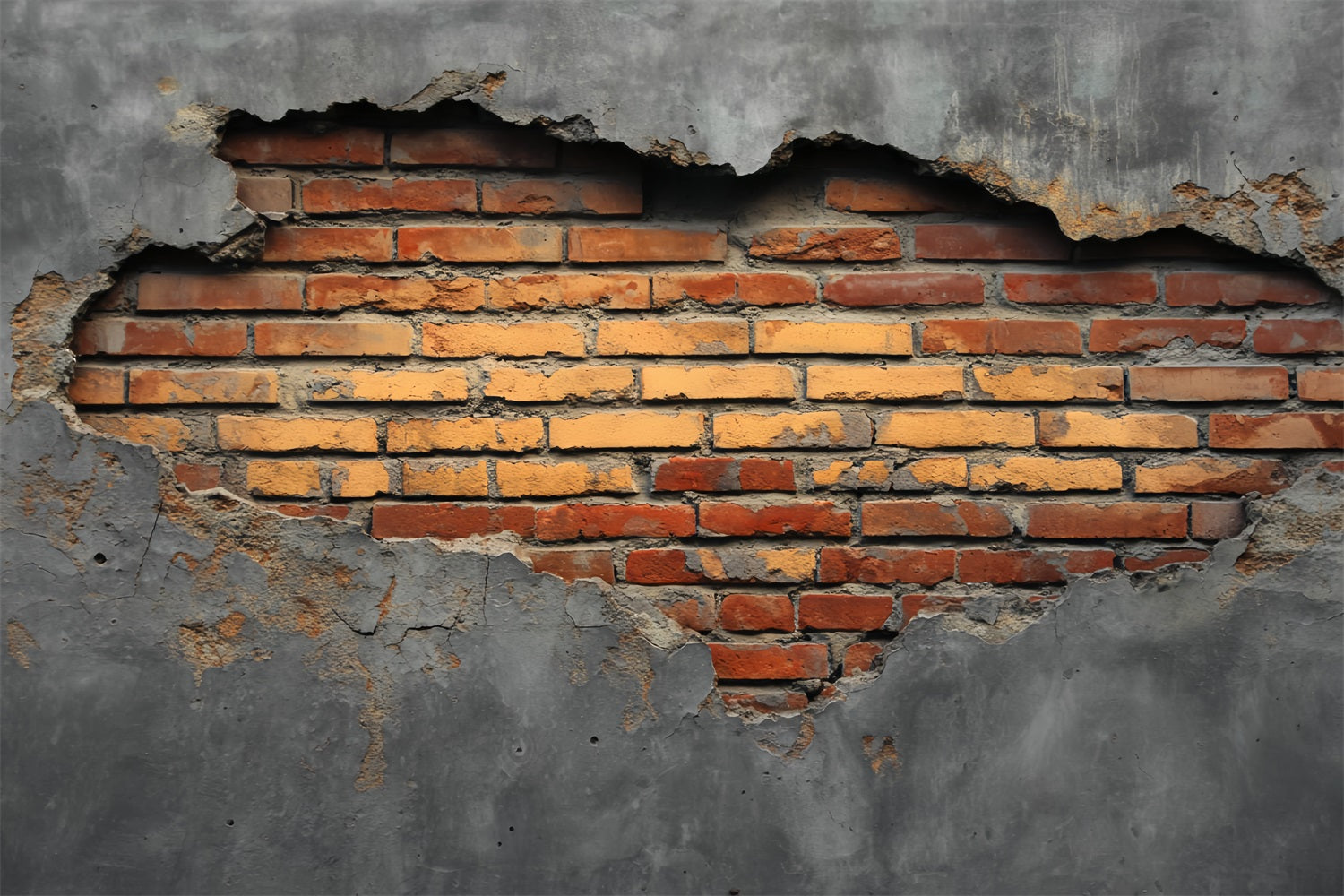 Brick Backdrop Exposed Brick Concrete Frame Brick Wall Backdrop UK TWW59-209