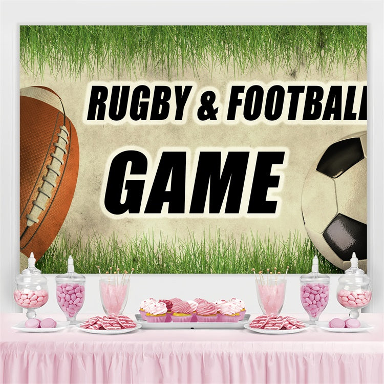 Sports Photo Backdrops Ball Battle Sports Event Backdrop UK TWW6-10