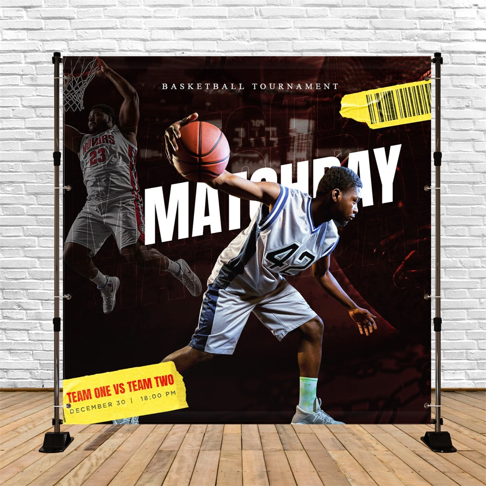 Basketball Backdrops Basketball Showdown Customized Sports Backdrops UK TWW6-12