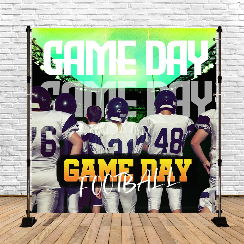Sports Theme Backdrop Team Lineup Game Day Customized Backdrop UK TWW6-16
