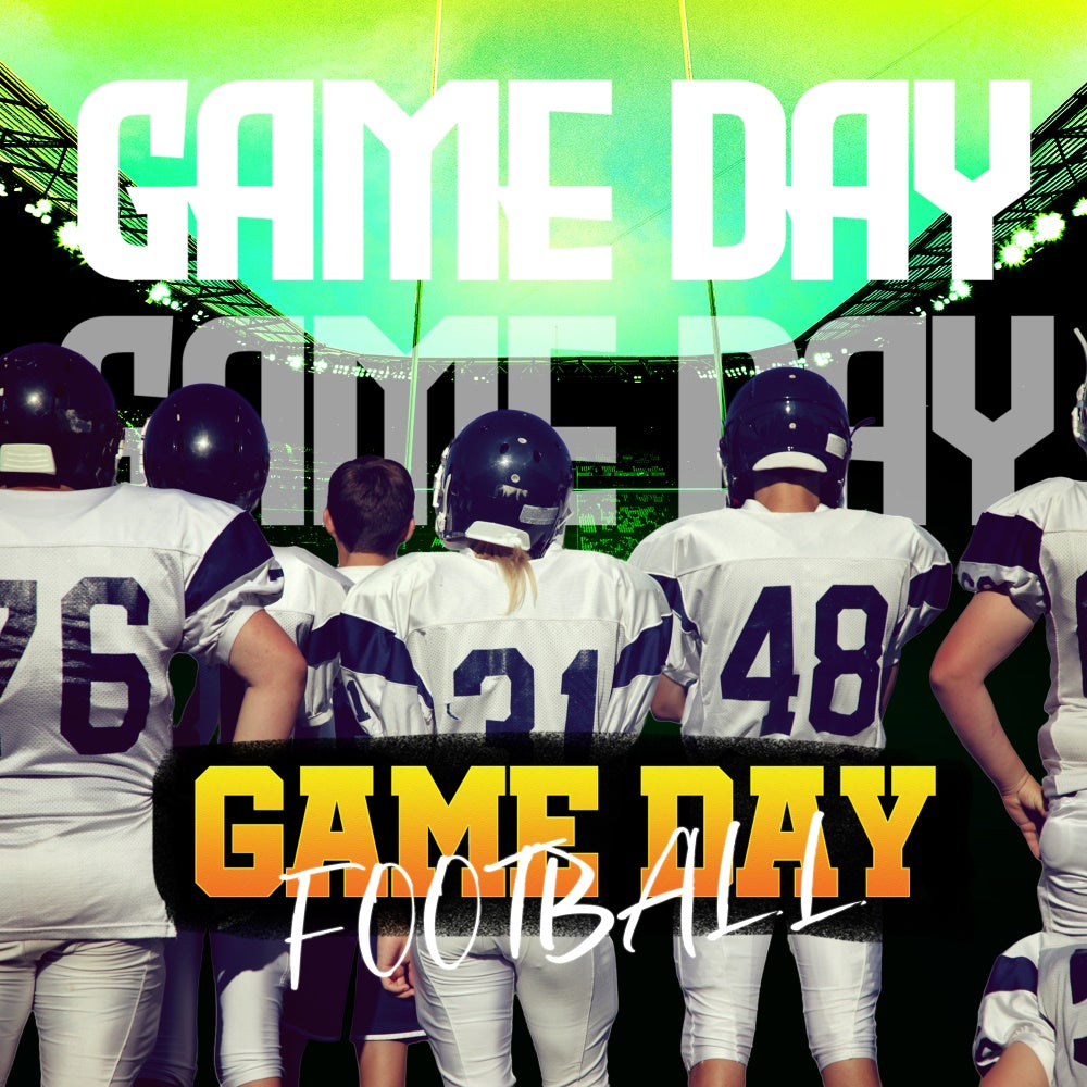 Sports Theme Backdrop Team Lineup Game Day Customized Backdrop UK TWW6-16