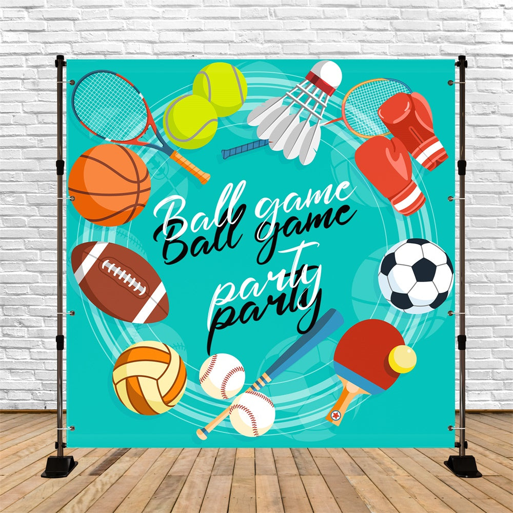 Sports Photo Backdrop Cartoon Sports Event Backdrop UK TWW6-21