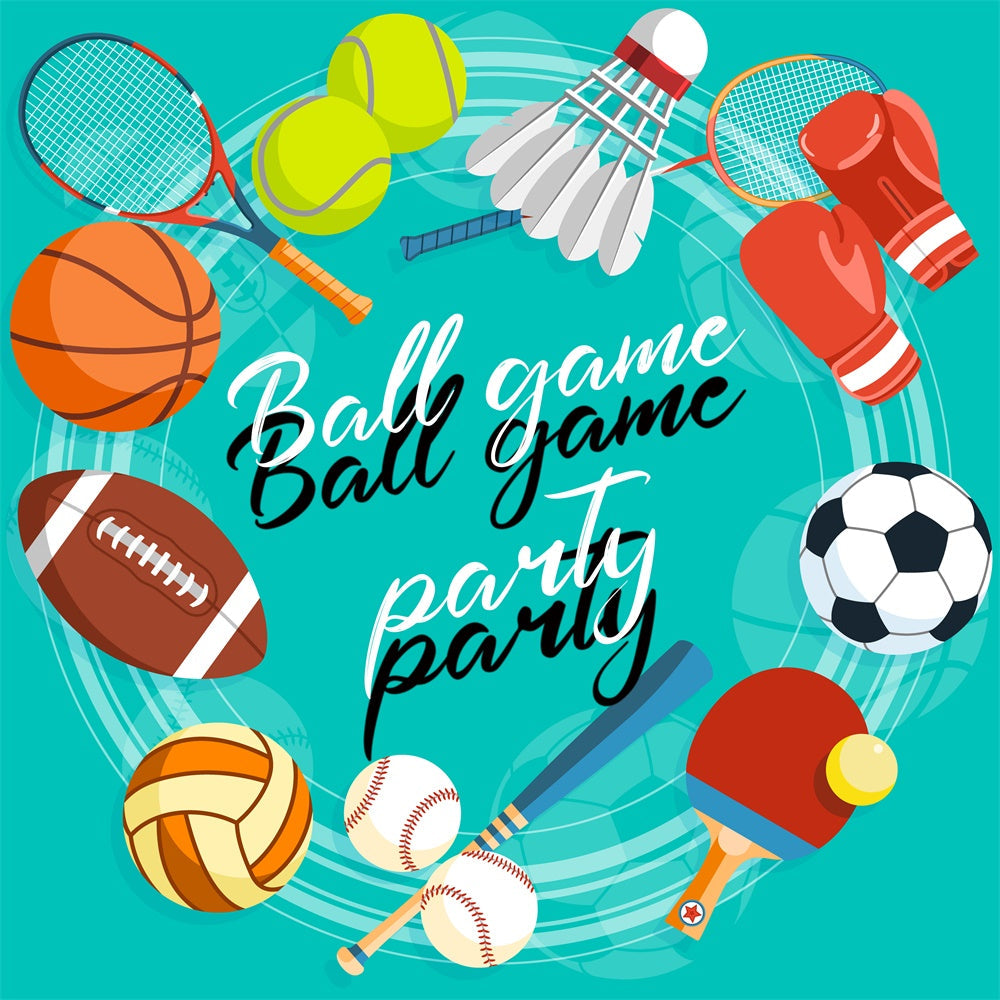 Sports Photo Backdrop Cartoon Sports Event Backdrop UK TWW6-21