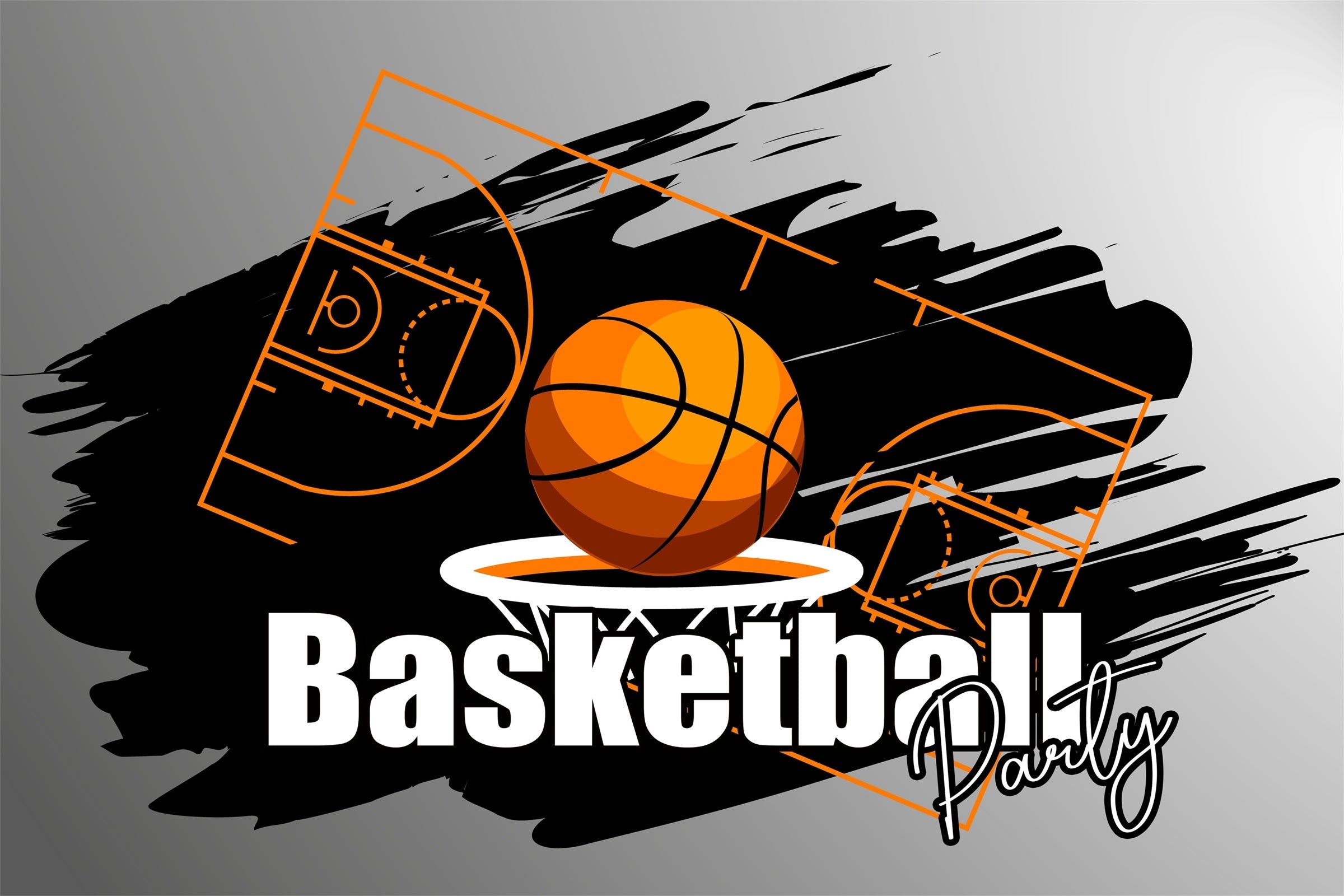 Basketball Photo Backdrop Graffiti Hoop Party Sports Photo Backdrop UK TWW6-24