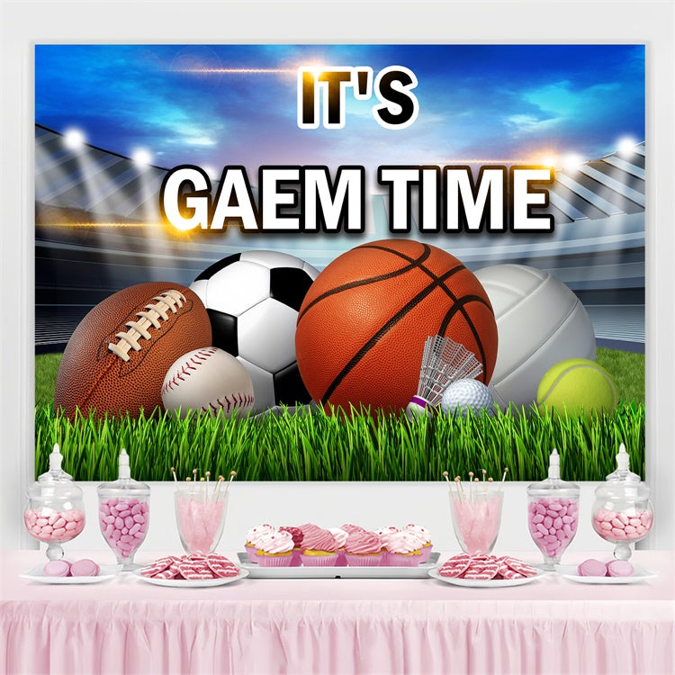 Sports Backdrops Stadium Glow All Ball Sports Event Backdrop UK TWW6-5