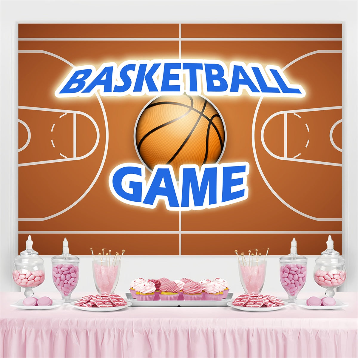 Basketball Photo Backdrop Basketball Game Sports Event Backdrop UK TWW6-7