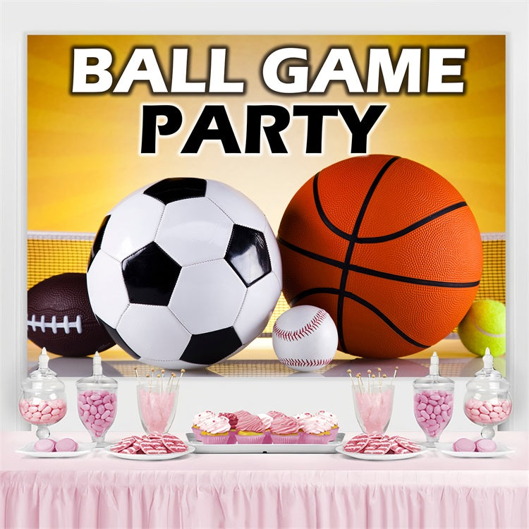 Sports Backdrop Golden Sports Party Scene Backdrop UK TWW6-9