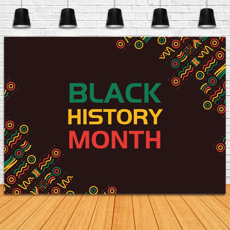 Black History Month Photo Backdrop Black Heritage Celebration Backdrop UK XY2-1