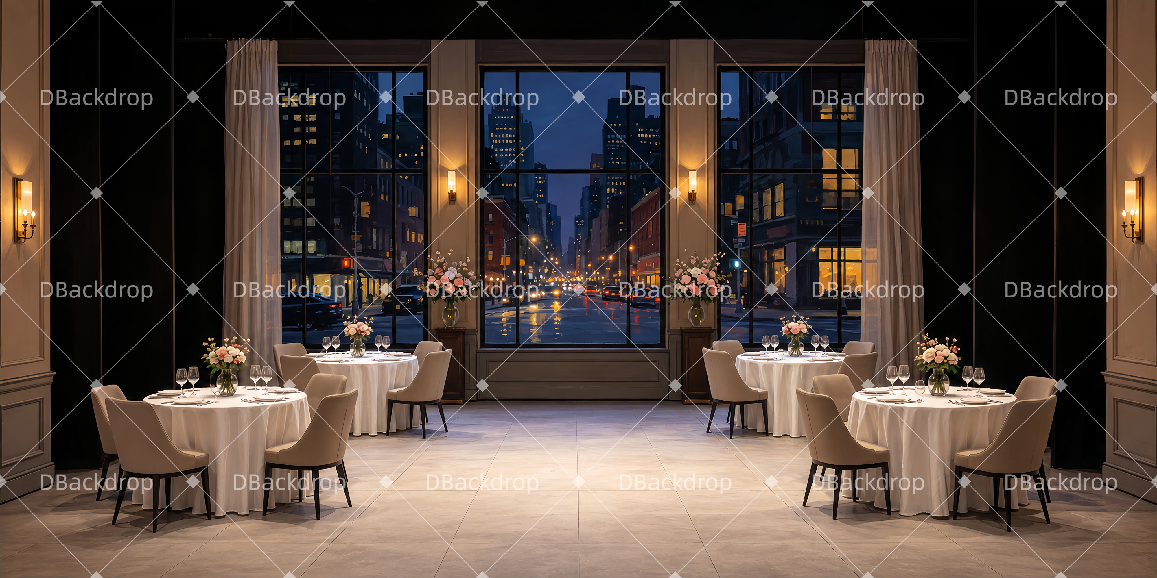 Backdrops For Theater City Bistro Stage UK Backdrop Ideas ZTT66-T122