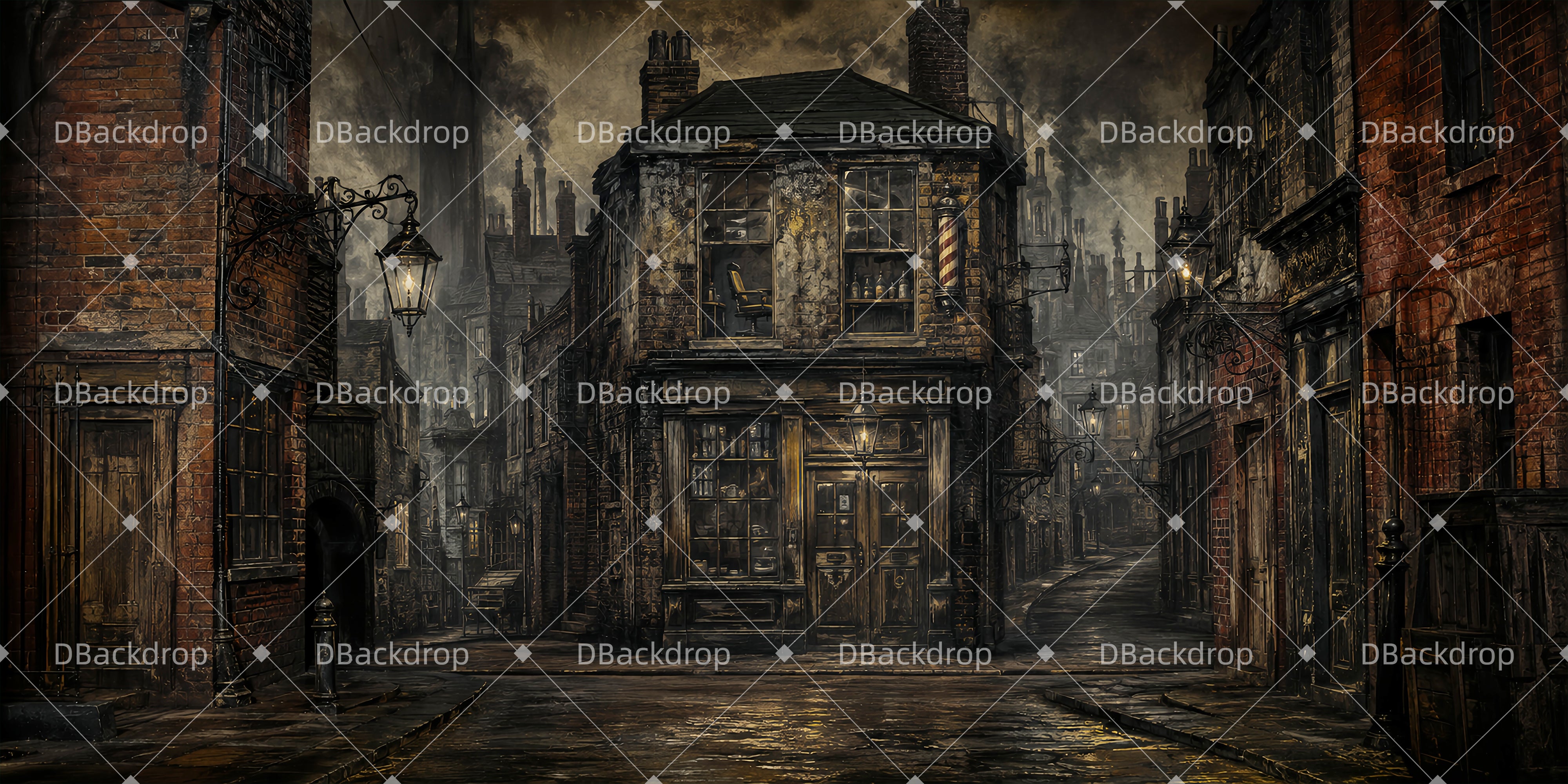 Cheap Theater Backdrops Vintage Slum Large Stage Backdrops UK ZTT66-T99