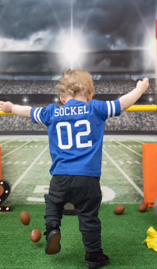 Football Field Backdrop UK Stadium Lights Green Lawn Background G-305