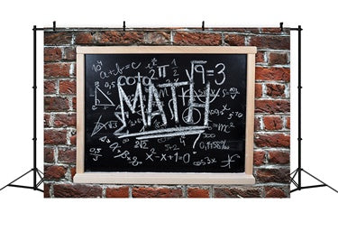 Back to School Math Blackboard Backdrop UK BRP7-19