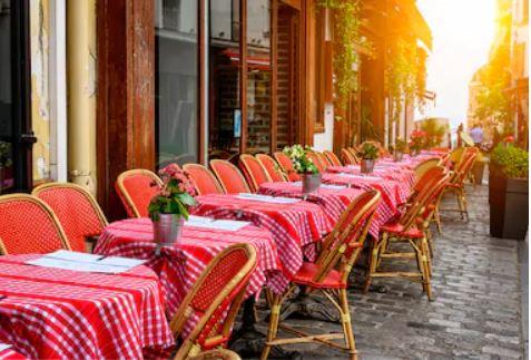 France Paris Cafe Street Photography Backdrop PA114