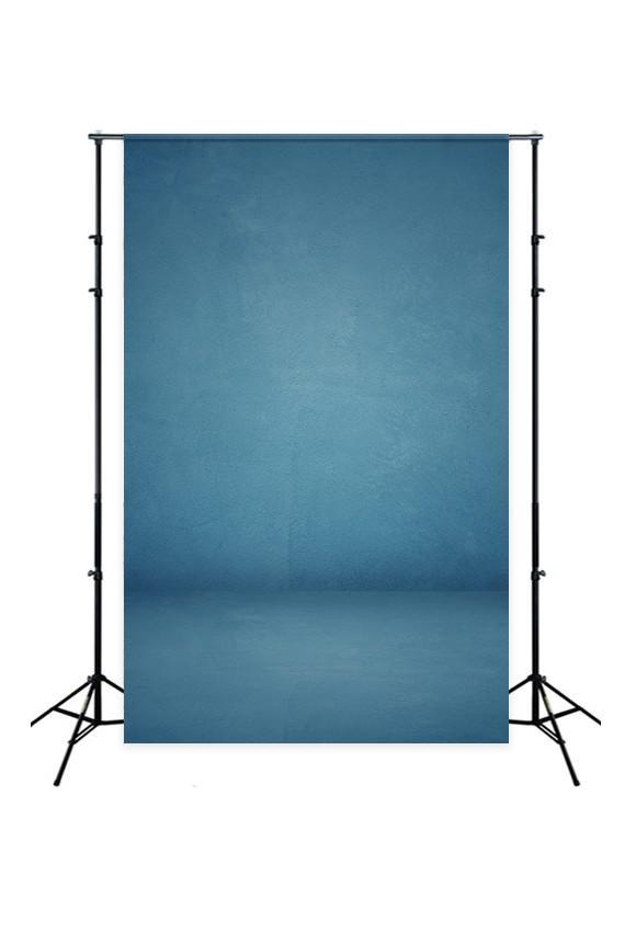 Abstract Backdrop UK Blue Cement Studio Dark Showroom Background D161