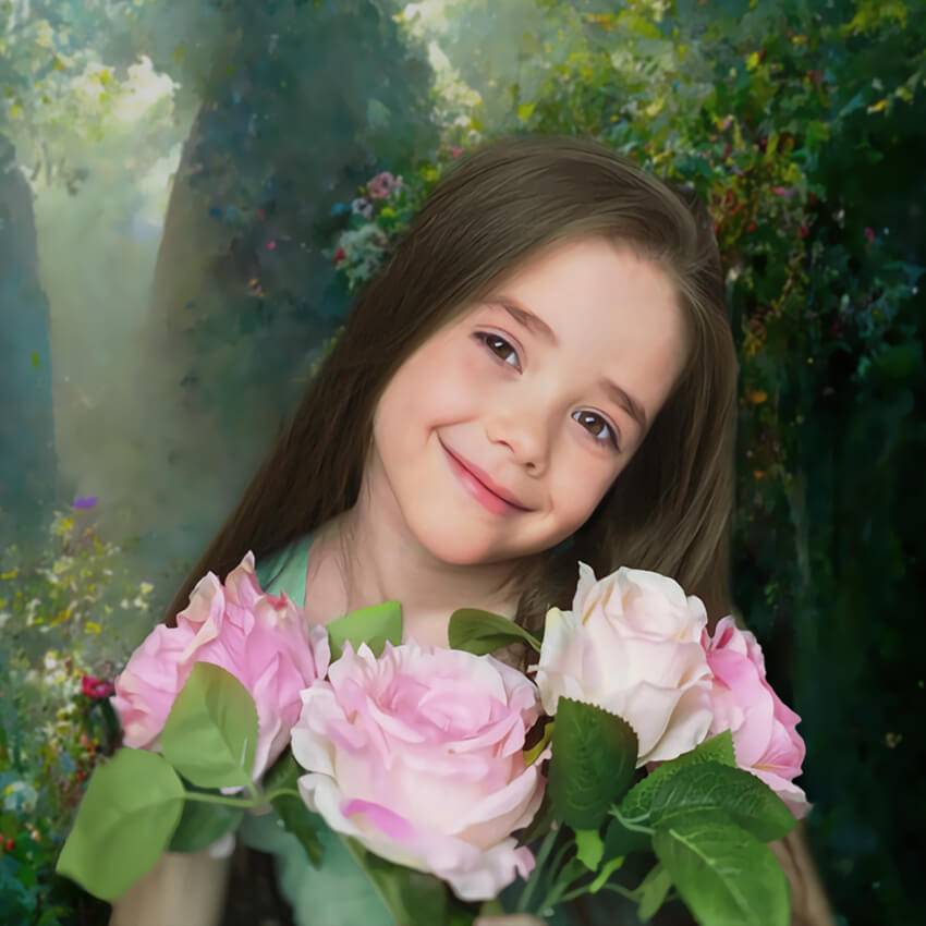 Fairytale Garden Flower Arches Photography Backdrop UK M-25