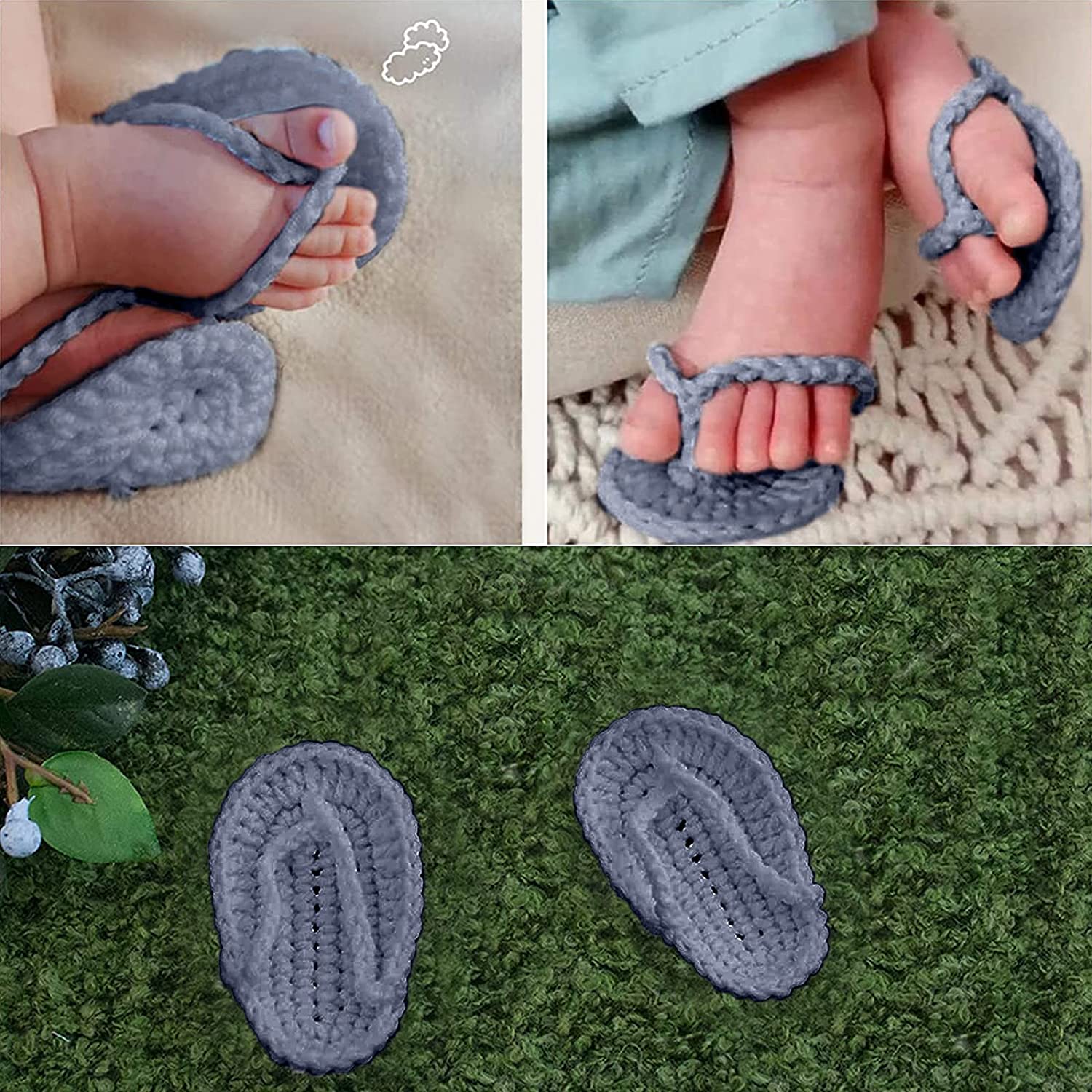Newborn Bath Towel with Slippers Baby Photography Props