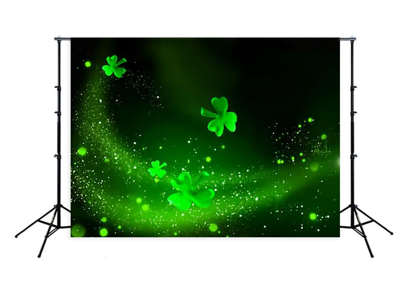 Happy St. Patrick's Day Green Luck Backdrop for Photo Booth SH166