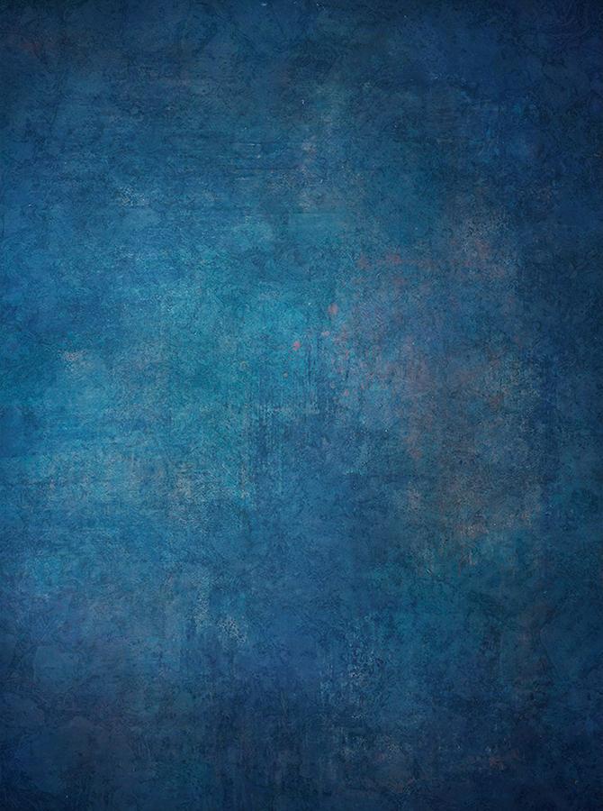 Retro Ink Blue Abstract Backdrop for Photography