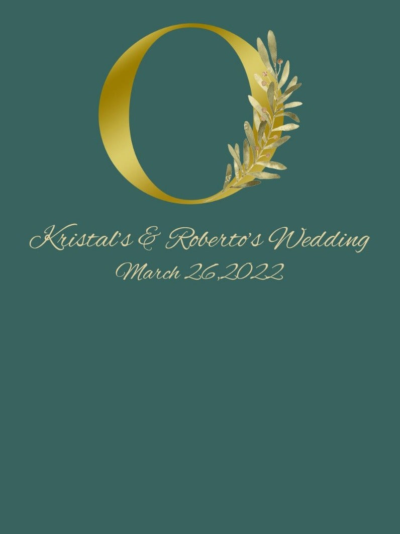 Emerald Green Wedding Backdrop Custom Photography Banner