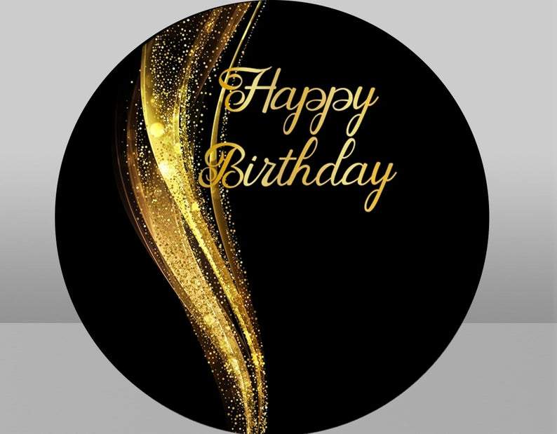 Custom Round Photography Backdrop Birthday Wedding Baby Shower Circle Backdrop UK TR-99