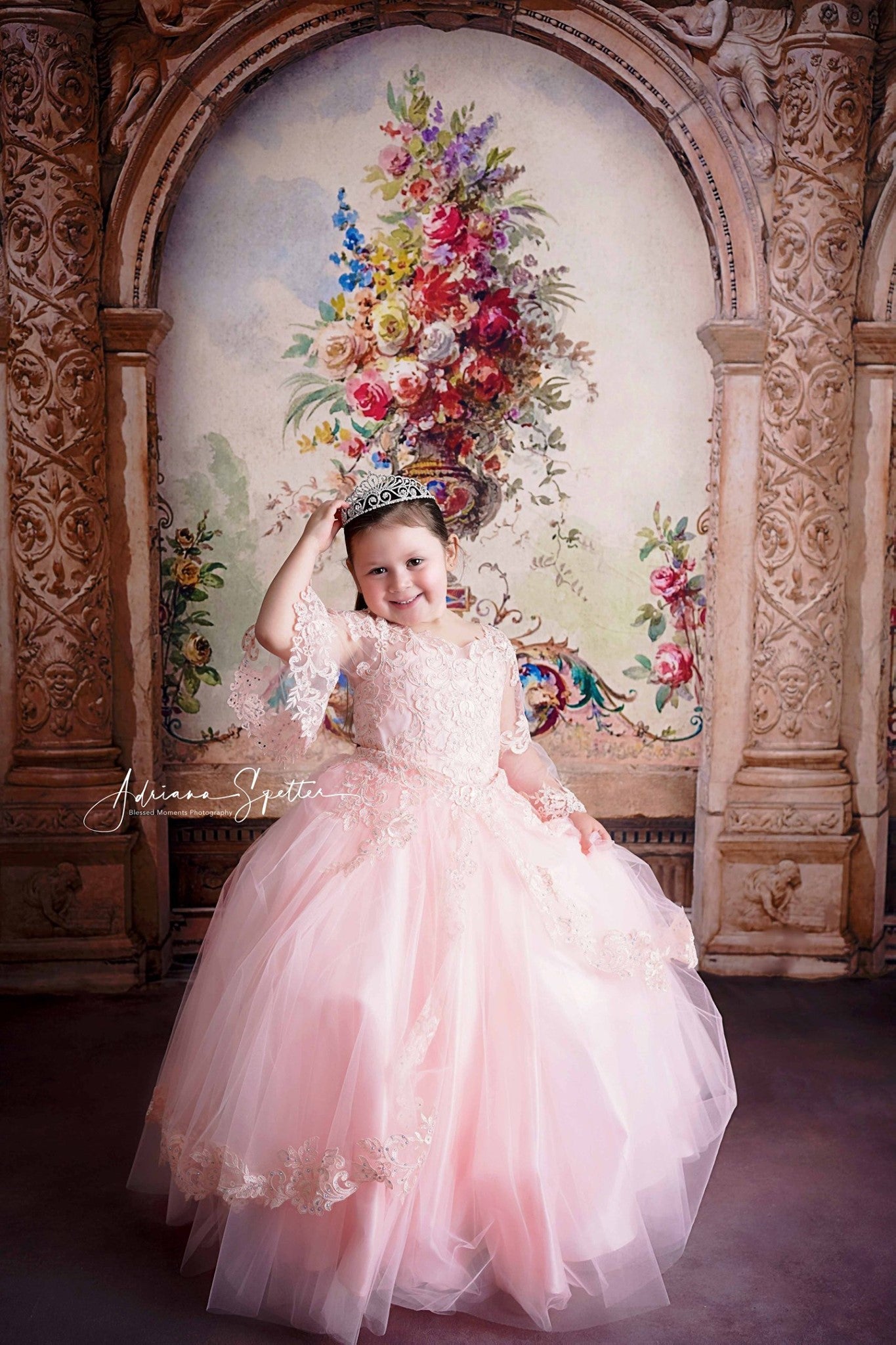 Vintage Backdrop Vintage Floral Wall Art Antique Backdrop UK MRR10-32