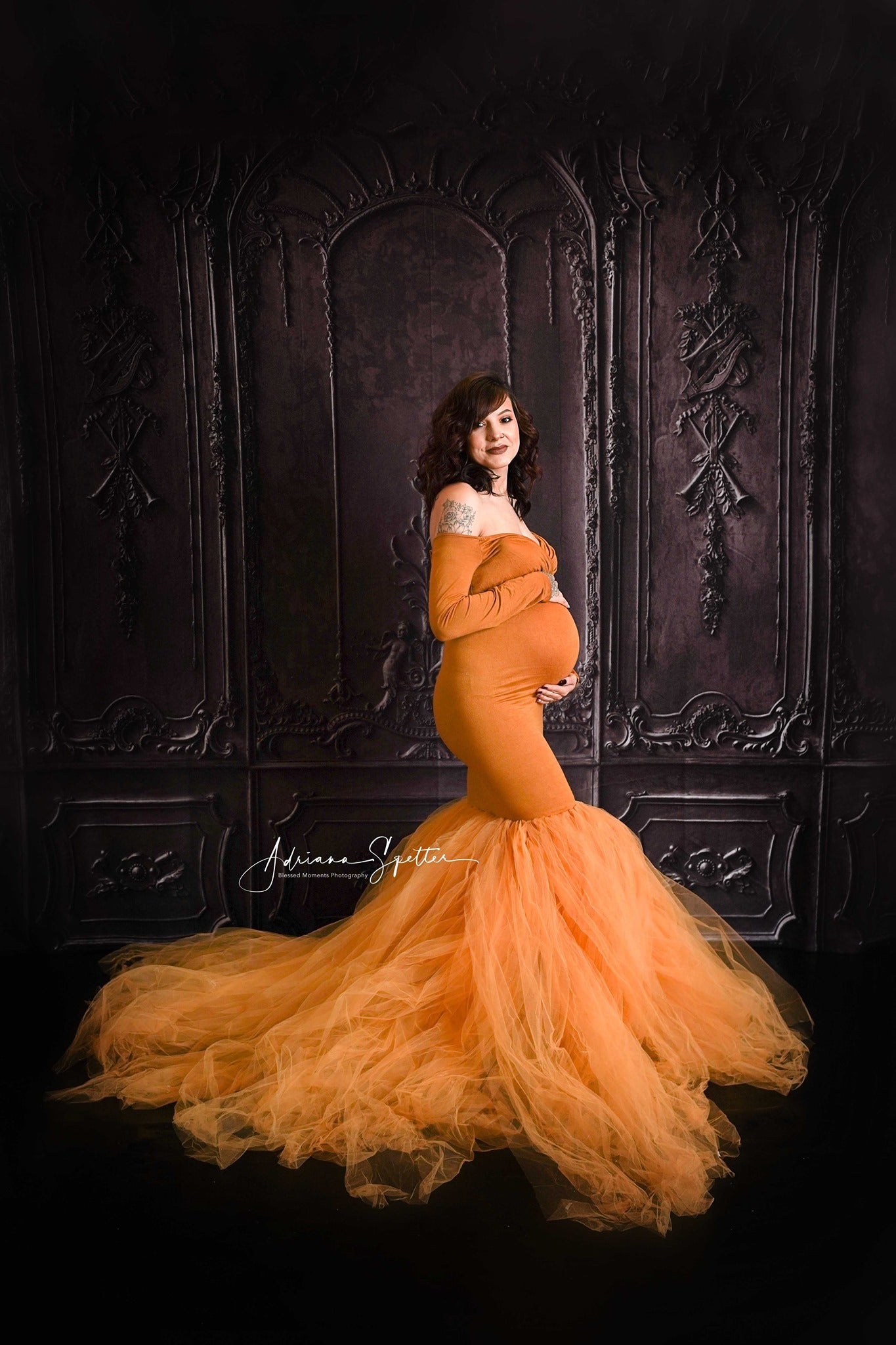 Vintage Backdrop Black Ornate Vintage Wall Retro Wall Backdrop UK MRR10-38